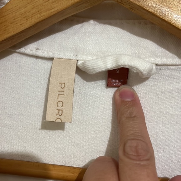 Anthropologie Pilcro White Denim Jean Jacket - Picture 4 of 7